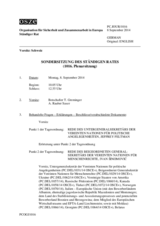 Journal der 1016. Sondersitzung des Ständigen Rates