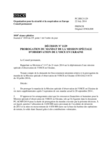 Décision No 1129 du Conseil permanent