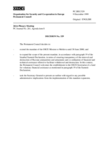 Permanent Council Decision No. 329