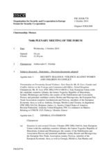 Journal of the 764th Plenary Meeting of the Forum for Security Co-operation