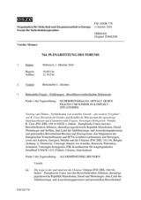 Journal der 764. Plenarsitzung des Forums