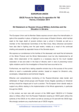 Statement by the Italian EU Presidency on the situation in and around Ukraine