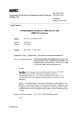 Journal der 1020. Sondersitzung des Ständigen Rates