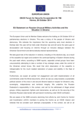 Statement by the Italian EU Presidency on the situation in and around Ukraine