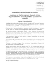 Address by the Secretary-General of the United Nations, H.E. Ban Ki-moon