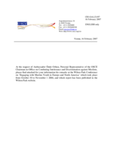 Speaking Notes of Ambassador Omur Orhun, Personal Representative of the Chairman-in-Office of the OSCE on Combating Intolerance and Discrimination against Muslims