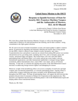 Statement by the Delegation of the United States in response to the addresses by the Secretary of State for Security of Spain, H.E. Francisco Martínez Vázquez and by the Permanent Representative of the Kingdom of Morocco, H.E. Ambassador Ali El Mhamdi