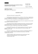 Forum for Security Co-operation Decision No. 5/99