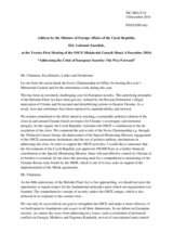 Statement by H.E. Lubomir Zaoralek, Minister for Foreign Affairs