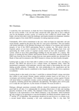 Statement by H.E. Grzegorz Schetyna, Minister for Foreign Affairs