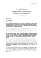 Statement by H.E. Edward Nalbandian, Minister for Foreign Affairs