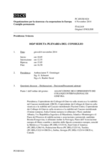 Giornale della 1024a Seduta plenaria del Consiglio permanente