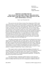 Written Contribution