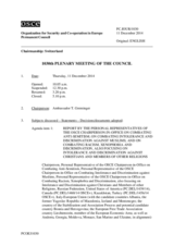 Journal of the 1030th Plenary Meeting of the Permanent Council