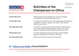 Report on the activities of the Chairperson-in-Office
