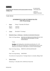 Journal der 1029. Sondersitzung des Ständigen Rates