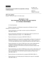 Décision No 1149 du Conseil permanent