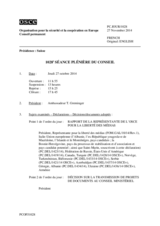 Journal de la 1028ème séance plénière du Conseil