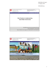 Presentation by Ms. Eileen Hofstetter, Water Policy Advisor, Global Programme Water Initiatives, Agency for Development and Co-operation 