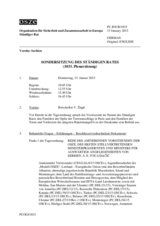 Journal der 1033. Sondersitzung des Ständigen Rates