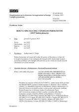 Giornale della 1033a Seduta speciale del Consiglio permanente