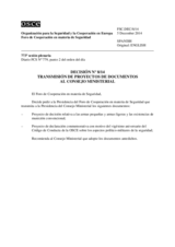 Decisión Nº 8/14 del Foro de Cooperación en materia de Seguridad