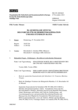 Journal der 58. Gemeinsamen Sitzung des Forums für Sicherheitskooperation und des Ständigen Rates