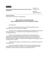 Erklärung im Rahmen der 1034. (Sonder)Sitzung des Ständigen Rates (PC.DOC/2/15)