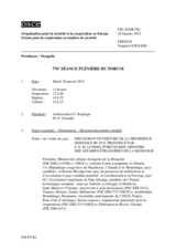 Journal de la 776ème séance plénière du Forum