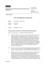 Journal der 1037. Plenarsitzung des Ständigen Rates 