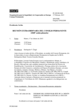 Diario de la 1040ª Sesión extraordinaria del Consejo Permanente 