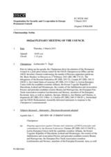 Journal of the 1042nd Plenary Meeting of the Permanent Council