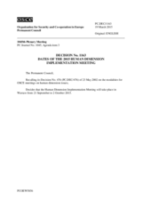Permanent Council Decision No. 1163