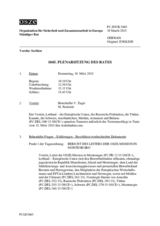Journal der 1045. Plenarsitzung des Ständigen Rates 