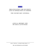 OSCE Annual Report 1995