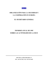 OSCE Annual Report 1995 (es)