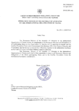 Response by the Delegation of Lithuania to the Questionnaire on the Code of Conduct on Politico-Military Aspects of Security