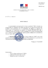 Response by the Delegation of France to the Questionnaire on the Code of Conduct on Politico-Military Aspects of Security