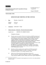 Journal of the 1047th Plenary Meeting of the Permanent Council