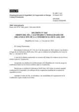 Decisión Nº 1165 del Consejo Permanente