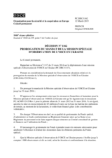 Décision No 1162 du Conseil permanent