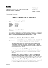 Journal of the 786th Plenary Meeting of the Forum for Security Co-operation