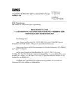 Beschluss Nr. 1168 des Ständigen Rates