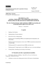 Permanent Council Decision No. 1170