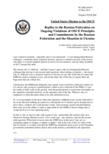 Statement by the Delegation of the United States of America in response to the statement by the Delegation of the Russian Federation on the situation in Ukraine and the need to implement the Minsk agreements