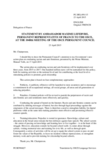 Statement by the Delegation of France on the National action plan against racism and anti-Semitism