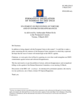 Statement by the Delegation of Norway on the ratification by Mongolia of the Optional Protocol to the Convention against Torture and Other Cruel, Inhuman or Degrading Treatment or Punishment, and of the International Convention for the Protection of All