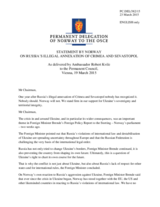 Statement by the Delegation of Norway on the Crimea