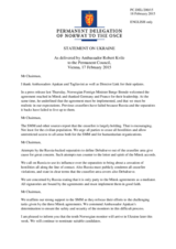 Statement by the Delegation of Norway in response to the statements by the Ambassador Ertugrul Apakan, Ambassador Heidi Tagliavini and Michael Georg Link