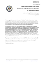 Statement by the Delegation of the United States of America on the abduction and illegal detention of Ukrainian citizens by the Russian Federation